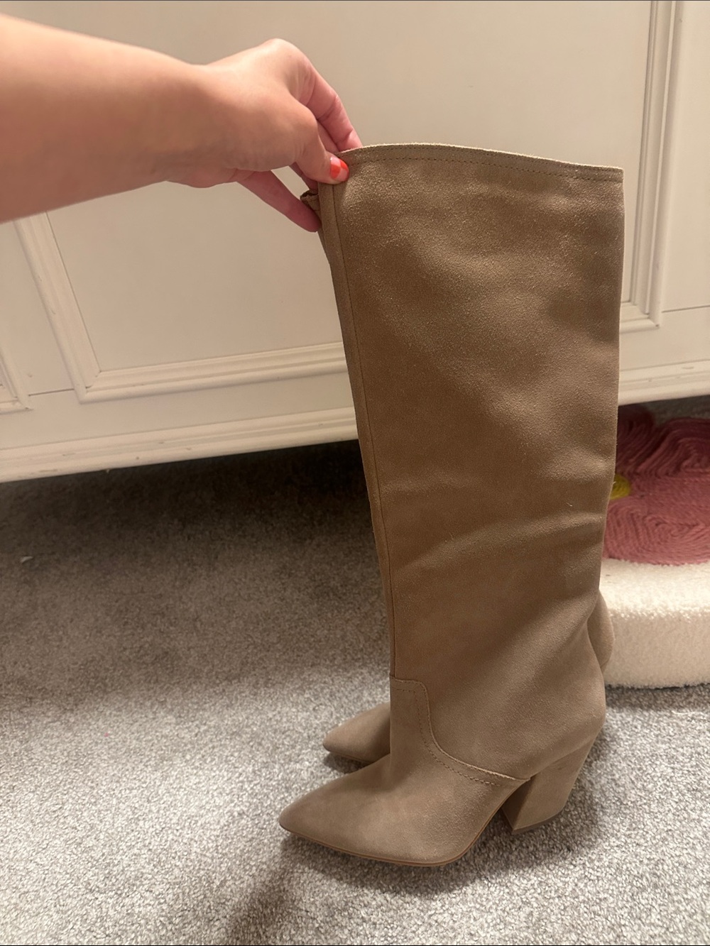 Dolce Vita Suede Block Heel Boots